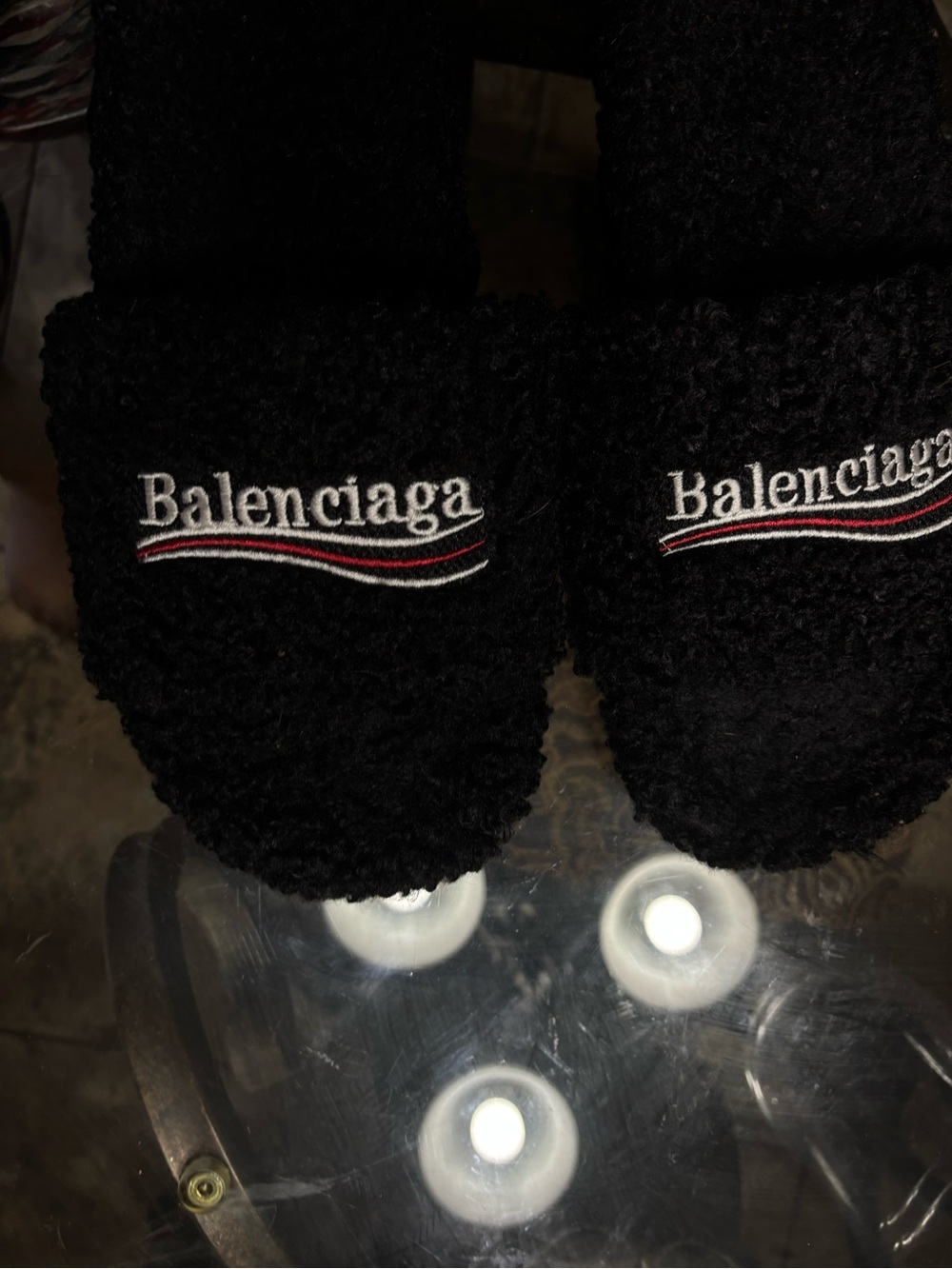 Balenciaga Black Slide Sandals - Picture 3 of 4